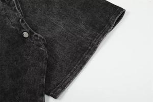 Camisetas de Hombre al por Mayor, Personalizadas, de 250g, Estilo Vintage, Lavado Ácido, Algodón de Alta Calidad, Manga Corta, Talla Grande, para Impresión Personalizada - Product Image 6