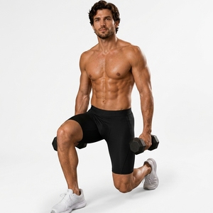 New Arrival <b>Compression</b> Tights Custom <b>Men</b> Gym Fitness Workout Sport Yoga <b>Compression</b> <b>Shorts</b> - Product Image 4