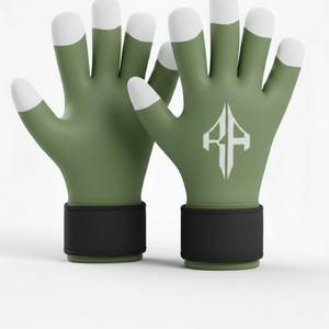 Gants de gardien de but unisexes de haute qualité, matière PU, lacets respirants, couleur personnalisée, logo, protection des doigts et du pouce, RIVIAN - Product Image 5