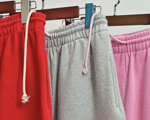 Shorts de sport pour hommes en mélange de coton, décontractés, confortables, tissu doux, taille élastique, vêtements de détente - Product Image 3
