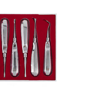Dental Surgical Instruments <b>Set</b> 5Pcs Stainless Steel Manual Tooth Extraction Tools Ergonomic Grip CE Certified Class I - Product Image 1