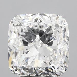 Diamante Cultivado en Laboratorio de 3.03 CT, Corte Cojín Modificado Brillante, Color D, Claridad VVS2, CVD, Certificado IGI, Piedra Suelta - Product Image 1