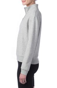 Recién llegado, jersey de manga larga para mujer, sudadera de lana con cremallera y cuello levantado, ropa informal, Color sólido liso para otoño - Product Image 6