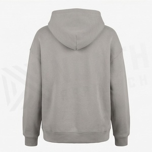 เสื้อฮู้ดดี้โอเวอร์ไซส์ผู้หญิงแบบคลาสสิก สีสันปรับแต่งได้ มีกระเป๋าแบบจิงโจ้ ขอบเสื้อแบบริบ  พร้อมโลโก้พิมพ์ลาย - Product Image 2