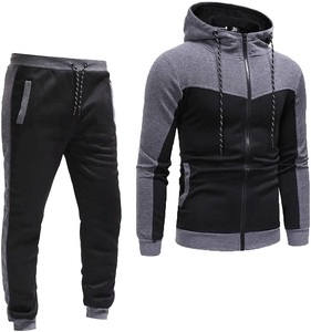 ชุดวอร์มฟุตบอลแบบใหม่สำหรับทุกเพศ พิมพ์โลโก้ได้ ซิป ระบายอากาศได้ดี เหมาะสำหรับฤดูใบไม้ร่วง น้ำหนักเบา ผลิตจากโพลีเอสเตอร์/ผ้าฝ้าย ชุดจ็อกกิ้งมีฮู้ด สีพื้น - Product Image 4