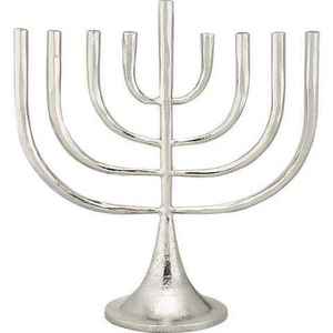 Menorah de aluminio con diseño de hoja dorada para iluminación decorativa de mesa en casas y villas, portavelas de Hanukkah. - Product Image 6