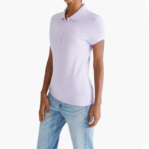 Camiseta Polo para Mujer de Color Único, Fabricante, Logotipo Personalizado, Algodón Piqué, OEM, ODM, Precio al por Mayor - Product Image 6