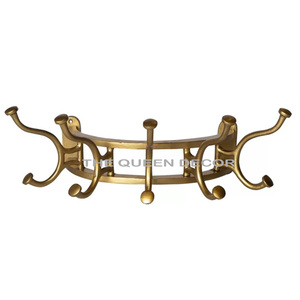 Best Selling Aluminum Metal Unique Shape Brass Antique Finished Handmade Wall Hanger for Wall Organizers - Product Image 6
