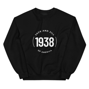 Sudadera Unisex Negra con Cuello Redondo, Gráfico Bordado en Círculo, Forro Polar, Manga Larga, Ropa Casual de Moda - Product Image 1