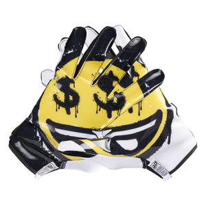 Custom Neoprene American Football <b>Gloves</b> with Sticky Grip Breathable Design Adjustable Velcro Closure Sleeveless for Players - Product Image 1