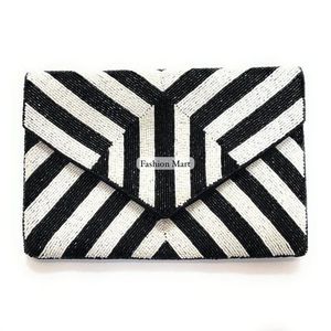 Sacs à main de soirée de luxe brodés à la main, sacs à main perlés de créateurs en gros pour femmes, accessoires de mode - Product Image 6