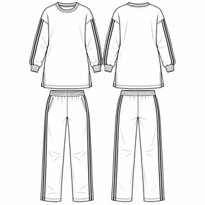 Ensemble de survêtement 2 pièces pour femme avec logo personnalisé OEM, comprenant un sweat à capuche long et un pantalon, vêtements de sport islamiques, fabricant en gros - Product Image 3