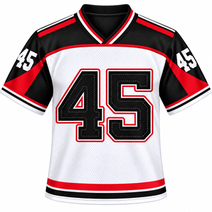 เสื้อฟุตบอลแบบตาข่ายสั่งทำขายส่ง แบบเรียบง่าย ผลิตจากโพลีเอสเตอร์ 100% แขนสั้น สำหรับขาย ผลิตโดย AMSEC INDUSTRY - Product Image 3