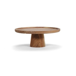 Base de Madera Rústica para Servir Pasteles, Cupcakes, Postres y Dulces con Diseño Natural Hecho a Mano - Product Image 1