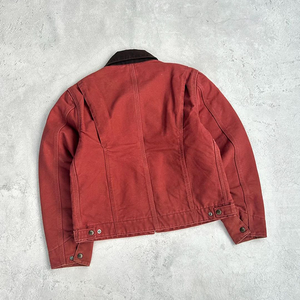 Custom Winter Fleece Distress Vintage Weave Work Wear Fabric Canvas Work <b>Jacket</b> <b>Worker</b> Workwear <b>Jacket</b> Men - Product Image 3