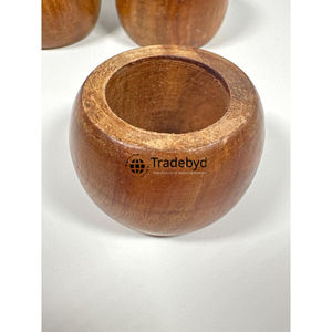 Anillo para Servilletas de Madera Hecho a Mano, Estilo Clásico, Ecológico, Duradero, Decoración Premium para Mesa de Comedor, Accesorios para Bodas, Tradebyd - Product Image 5