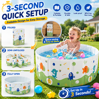 Piscine pliable pour enfants, piscine portable en PVC pour bébés, piscine extérieure pour animaux de compagnie, taille personnalisée