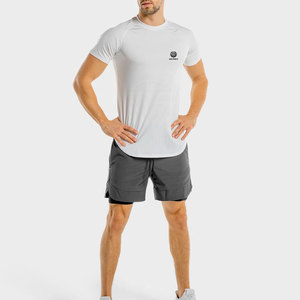 T-shirt de sport pour homme en coton 100 %, matière durable et confortable, coupe ample, imprimé, couleur unie, fabriqué au Pakistan - Product Image 2