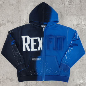 Sweats à capuche délavés à l'acide, effet usé, avec logo sérigraphié, coupe oversize, en molleton épais 500 GSM, personnalisables avec strass - Product Image 1