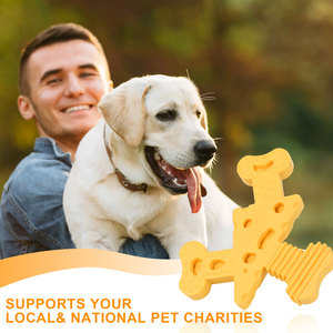 Nouveau design, jouets à mâcher durables en TPE pour chiens, saveur fromage, nettoyeur de dents molaires, balles en caoutchouc pour chats - Jouets à mâcher pour animaux de compagnie, cadeau - Product Image 4