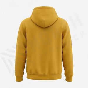 Sudadera con capucha extragrande para hombre, estilo urbano, con bolsillo frontal, lavada, holgada, de color personalizado, lisa, tipo jersey, informal, de forro polar - Product Image 2