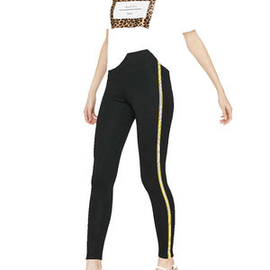 Leggings sans couture avant pour femmes, actifs et élégants, aux couleurs vives, silhouette fluide, tissu tricoté, logo sur la taille - Product Image 3