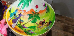 Sombrero decorativo vietnamita Non La hecho a mano y bordado a la venta - Product Image 5