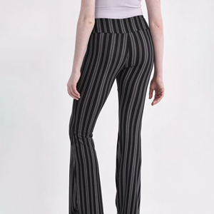 <span class=keywords><strong>Pantaloni</strong></span> da donna <span class=keywords><strong>a</strong></span> vita alta <span class=keywords><strong>a</strong></span> gamba larga <span class=keywords><strong>a</strong></span> <span class=keywords><strong>righe</strong></span> <span class=keywords><strong>bianche</strong></span> <span class=keywords><strong>e</strong></span> <span class=keywords><strong>nere</strong></span>, lunghi, casual - Product Image 5