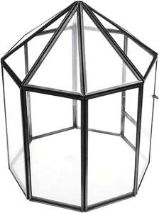 Terrarium en verre cristal géométrique fait main |   Support de plante d'intérieur écologique pour une décoration intérieure qui procure de l'air frais - Product Image 3