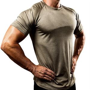 T-shirt de sport pour homme OEM 2026 – Vente directe usine – Compression fitness – Style basique - Product Image 4