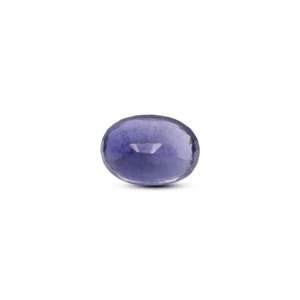Natural AA Oval Cabochon Iolite (Neeli) Gemstone-7.77 Carat Certified Blue-Violet Sapphire - Product Image 2
