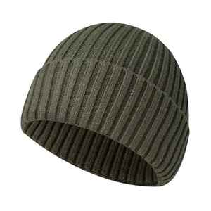 High Quality Custom Short <b>Skull</b> Cap <b>Beanie</b> Cuffless Winter Knitted <b>Beanie</b> with Designer Printing Logo on Sale in Pakistan - Product Image 3