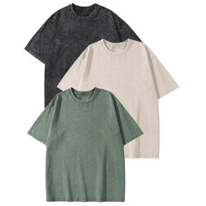 เสื้อยืดผู้ชายคุณภาพสูง ผ้าฝ้าย 100% เนื้อหนา ทรงโอเวอร์ไซส์ รับสกรีนโลโก้ เสื้อยืดระบายอากาศได้ดี เป็นมิตรกับสิ่งแวดล้อม - Product Image 1