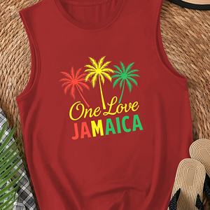 One Love <b>Jamaica</b> palm trees Women's casual vest - Product Image 4