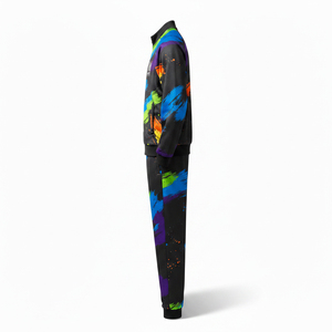 Chándal de Fútbol Sublimado con Estampado Personalizado, Transpirable, con Cierre Completo, Unisex, Corte Regular, Ecológico, Ligero, para Correr - Product Image 4
