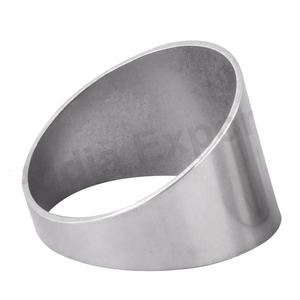 Anneaux de serviette en acier inoxydable martelés pratiques accessoires en métal pour décoration de maison et de table - Product Image 1