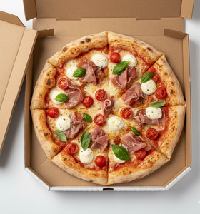 Boîtes à pizza en papier durables en gros, 2 mm d'épaisseur, emballage alimentaire sûr avec finition brillante, design pliable - Product Image 6