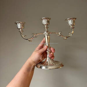 Candelabro de Metal Hecho a Mano, Elegante y Lujoso, Centro de Mesa Decorativo para Mesa de Comedor, Sala de Estar, Bodas, Navidad - Product Image 5