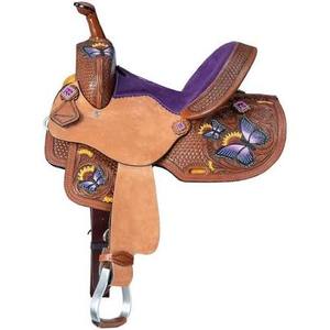 Selle de Cheval Western Portable Personnalisée de Haute Qualité à Prix de Gros, Harnais Indien en Cuir Durable avec Bois et Laiton - Product Image 1