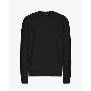 Sweat-shirt d'hiver uni à col ras du cou pour homme, en molleton de coton épais 400 g/m², chaud et minimaliste, vente en gros - Product Image 6