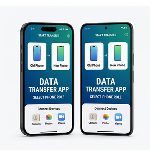 Application de transfert de données Royalcraft – Transfert rapide de fichiers, clonage de téléphone, partage de données et restauration de sauvegardes iOS/Android - Product Image 1