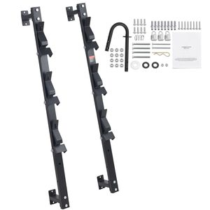 Supporto da parete a 3 posti in lega di zinco con serratura a combinazione per attrezzi da giardino, rimorchio e accessori, con sicurezza migliorata - Product Image 5