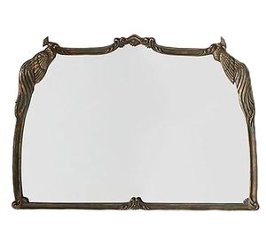 Espejo de Pared de Longitud Completa con Marco de Metal Tradicional Antiguo, Acabado Dorado, para Dormitorio, Baño, Sala de Estar, No Requiere Electricidad - Product Image 3