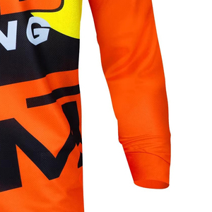 Maillot de motocross personnalisé respirant pour l'été et l'hiver, vêtement de course automobile imprimé avec design par sublimation - Product Image 2