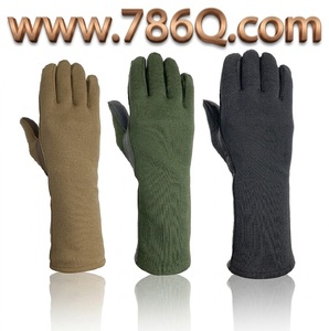 ถุงมือนักบิน Nomex แนวยุทธวิธีหน้าจอสัมผัส,ถุงมือระบุเที่ยวบินถุงมือรายละเอียดสีเขียวมะกอกตัน - Product Image 1