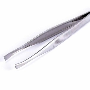 Pinza para Cejas de Acero Inoxidable con Punta Inclinada, Herramienta Profesional de Precisión para Depilación Facial, para Salón de Belleza - Product Image 4