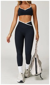 Leggings Deportivos para Mujer al por Mayor, con Bolsillo, Cintura Media, Costuras Visibles, Transpirables, Antibacterianos, de Algodón/Bambú - Product Image 5