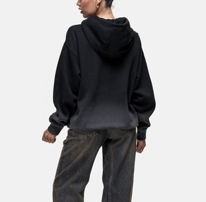 Pullover Hoodies Heavyweight 500GSM Boxy Acid Wash Women's <b>Zip</b> <b>up</b> Sweatshirts <b>Cropped</b> Blank French Terry Fleece - Product Image 2