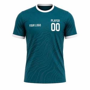 Conjunto de Camiseta y Pantalones Cortos de Fútbol Sublimados Personalizados, 100% Poliéster, Secado Rápido, Transpirable, Ecológico, Números Personalizados en Negrita - Product Image 3