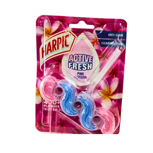 Bloque de borde de inodoro Harpic (Reino Unido) 35gm x 6 limpiadores de inodoro líquidos perfumados TROPICAL BLOSSOM - Product Image 1